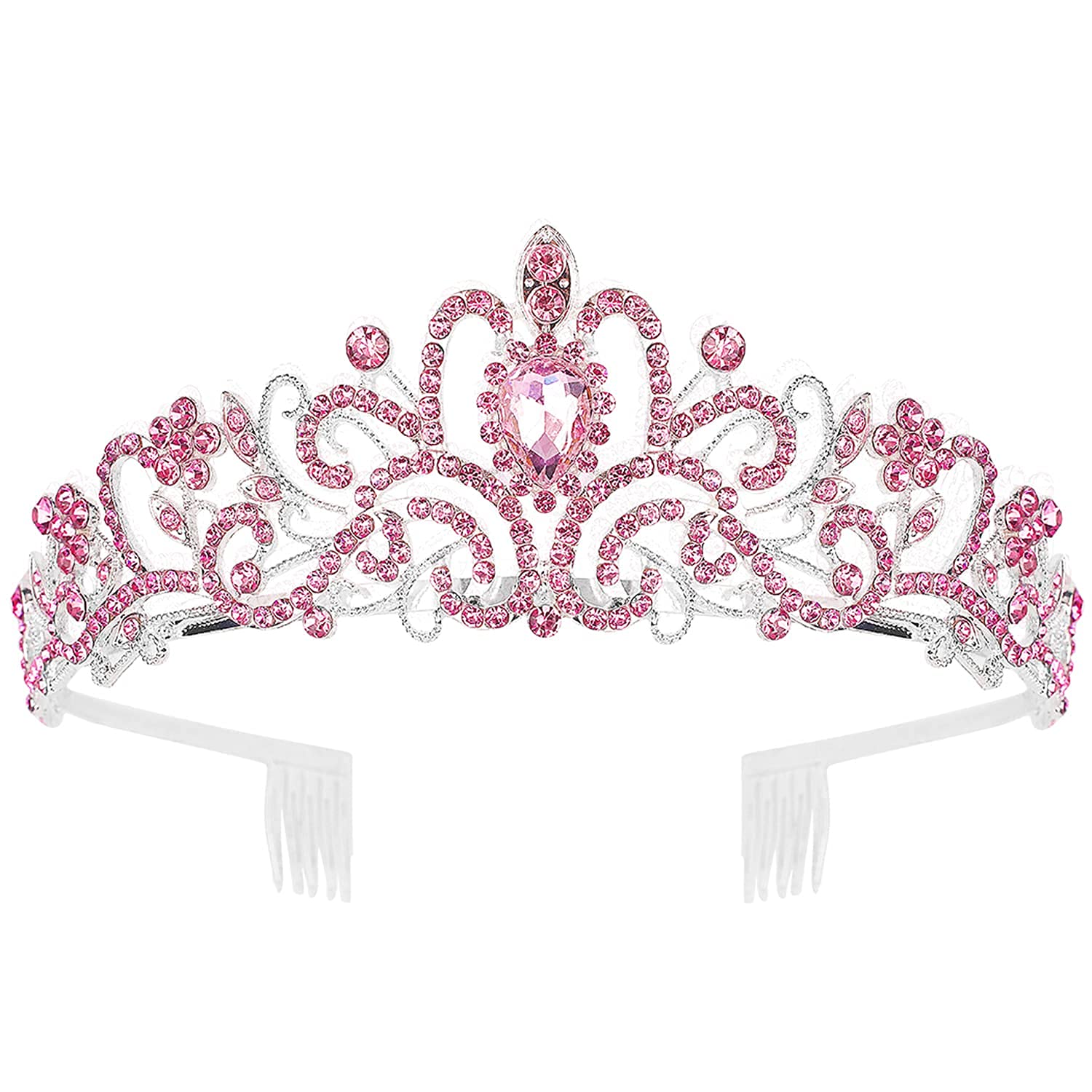 Leaves Flowers Rhinestone Bride Crown Golden Crowns Tiaras Women Accessories Headbands